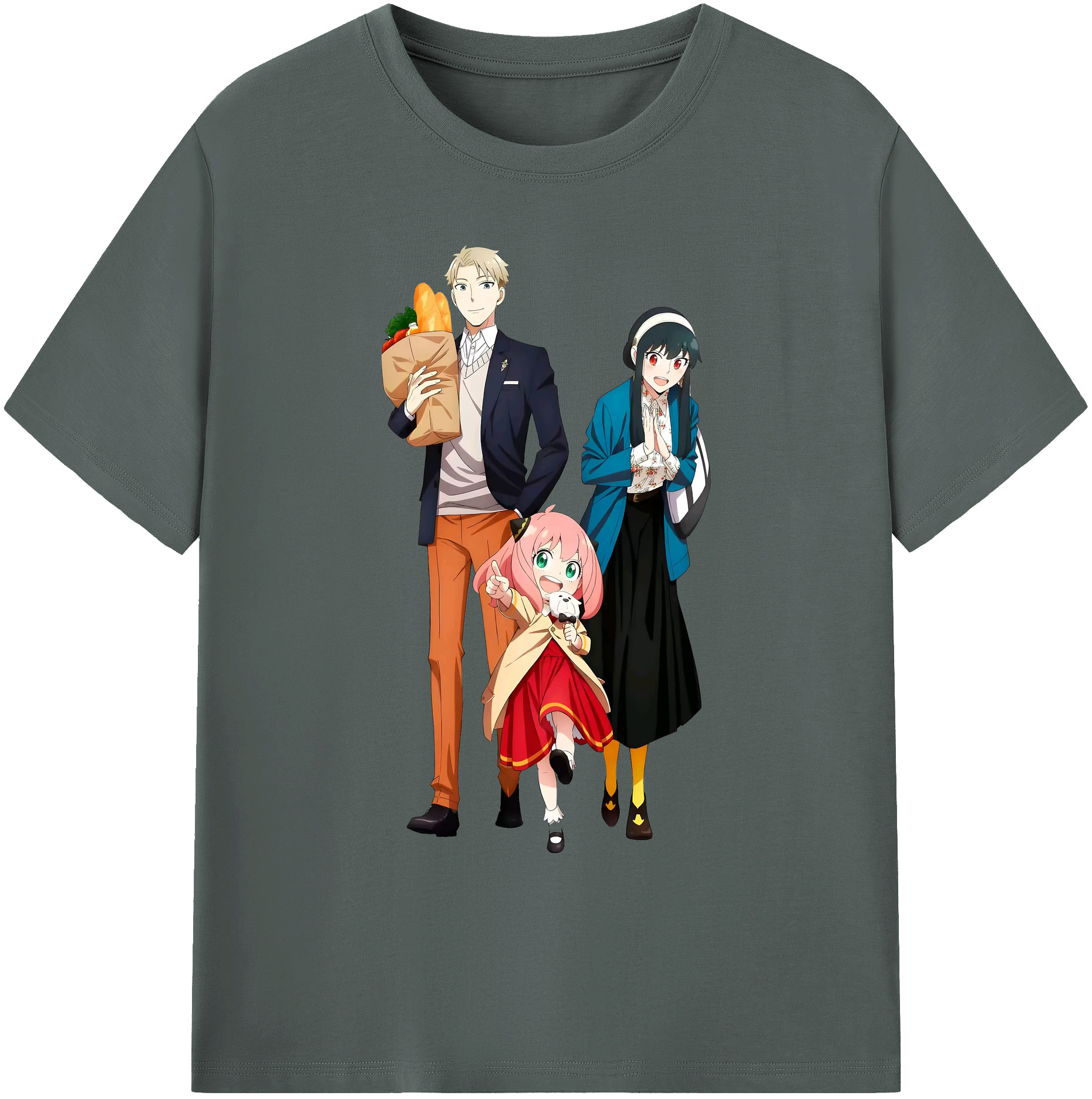 （画像用） SPY×FAMILY间谍家家酒 綿100％ メンズ半袖Tシャツ｜肌触りやわらか＆通気性
